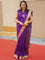 Pure paithani silk saree purple with zari woven buttas and rich zari woven border