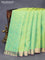 Pure kanchipuram silk saree dual shade of light green and dual shade of maroon with allover zari woven buttas and zari woven border