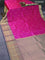 Pure kanchipuram silk saree dual shade of pink and dual shade of green with zari woven buttas and long zari woven border