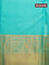 Pure kanchipuram silk saree wine shade and teal blue with allover self emboss & zari buttas and zari woven korvai border