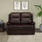 Carolina 2 Seater Leather Sofa- Brown