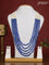 Jaipur crystal beaded Blue necklace with earrings