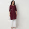 Center Panel Embroidered Kurta