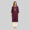 Embroidered Yoke Long Kurta