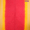 Bandhani saree red and yellow with allover bandhani prints and banarasi style border