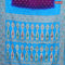 Bandhani saree purple and light blue with allover bandhani prints and banarasi style border