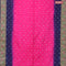 Bandhani saree pink and blue with allover bandhani prints and banarasi style border