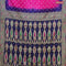 Bandhani saree pink and blue with allover bandhani prints and banarasi style border