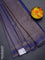 Banarasi semi crepe saree blue with allover thread & zari woven butta weaves and woven border