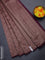 Banarasi semi silk saree wine shade with allover thread & zari weaves and woven border