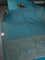 Banarasi semi silk saree teal blue with allover thread & zari woven butta weaves and woven border