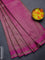 Banarasi semi silk saree pink with allover thread & zari weaves and woven border
