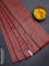 Banarasi semi silk saree kumkum red with allover thread & zari weaves and woven border