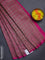 Banarasi semi silk saree pink with allover thread & zari weaves and woven border