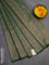 Banarasi semi silk saree green with allover thread & zari weaves and woven border