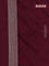 Banarasi semi silk saree deep maroon with allover thread & zari weaves and woven border