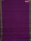 Coimbatore cotton saree purple and light green with allover self emboss and thread woven border