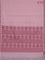 Coimbatore cotton saree pastel pink and maroon with allover self emboss and thread woven border