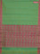 Coimbatore cotton saree dual shade of green and pink with allover self emboss and thread woven border