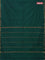 Arani semi silk saree dual shade of green with plain body and small zari woven border