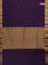 Arani semi silk saree deep violet with zari woven buttas and zari woven border