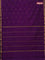 Arani semi silk saree purple with rudhraksha & paisley zari woven buttas and zari woven border