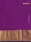 Arani semi silk saree purple with zari woven thilak buttas and zari woven border