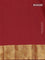 Arani semi silk saree maroon with zari woven thilak buttas and zari woven border