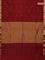 Arani semi silk saree maroon with zari woven rudhraksha buttas and zari woven border