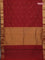 Arani semi silk saree maroon with zari woven buttas and zari woven border