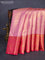 Bangalori tissue silk saree light pink and pink with allover zari woven brocade weaves and long zari woven border