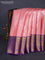Bangalori tissue silk saree light pink and violet with allover zari woven brocade weaves and long zari woven border