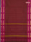 Chettinad cotton saree maroon and magenta pink with allover checked pattern and rattapet zari woven border