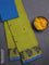 Chettinad cotton saree lime green and cs blue with thread woven buttas and thread & zari woven border
