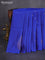 Kanchipuram soft silk saree royal blue with silver zari woven buttas and long silver zari woven paisley butta border
