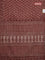 Jaipur cotton saree rust shade with allover dabu prints and printed border