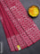 Jaipur cotton saree pastel maroon with butta prints and printed border
