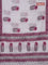 Jaipur cotton saree off white and pink grey with floral butta prints and printed border