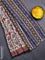 Jaipur cotton saree beige and maroon with allover kalamkari prints and printed border