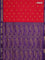 10 yards salem silk saree red and violet with zari woven buttas and zari woven border