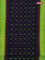 Ikat cotton saree dark blue and light green with allover ikat butta weaves and temple design simple border