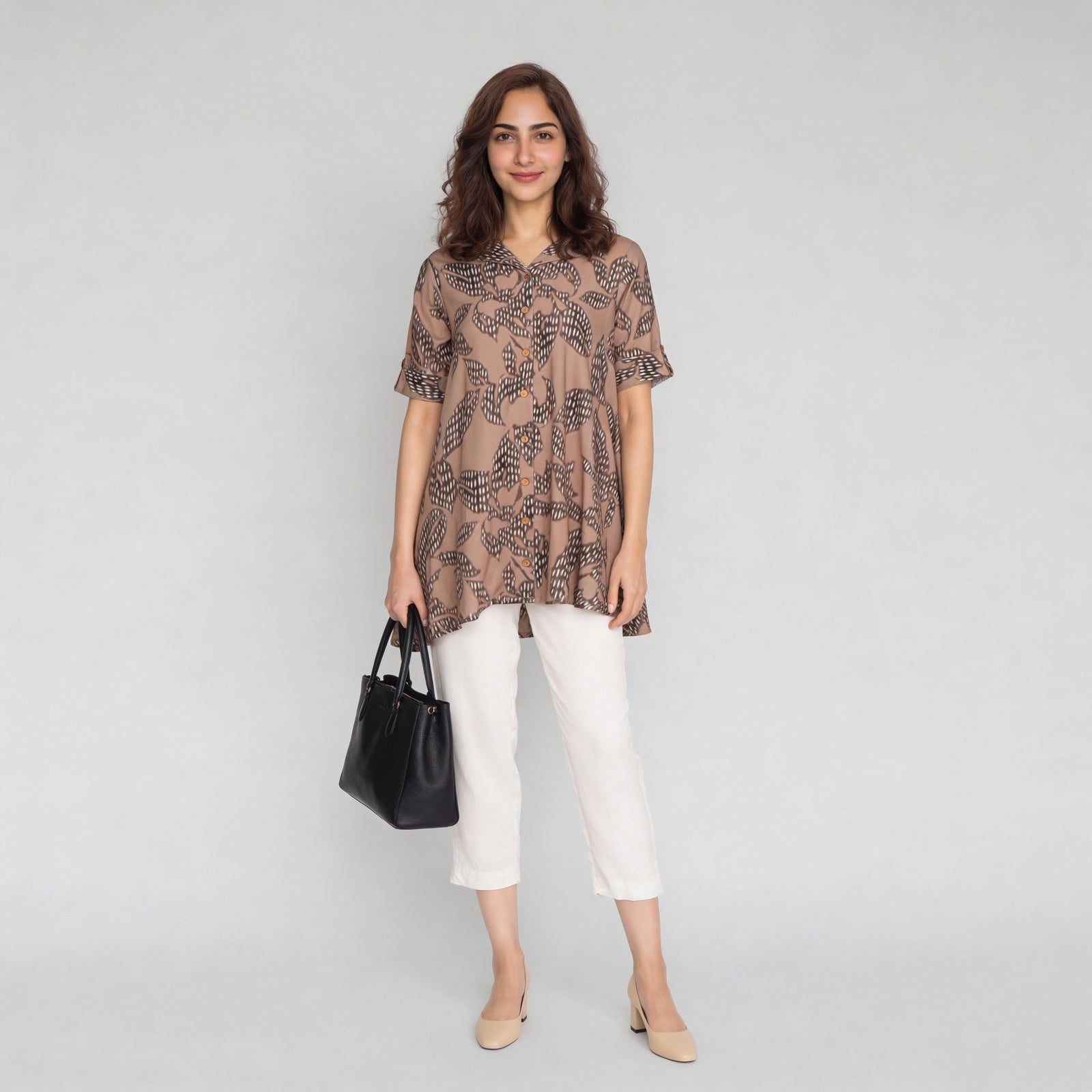 A-Line Printed Flared Kurta