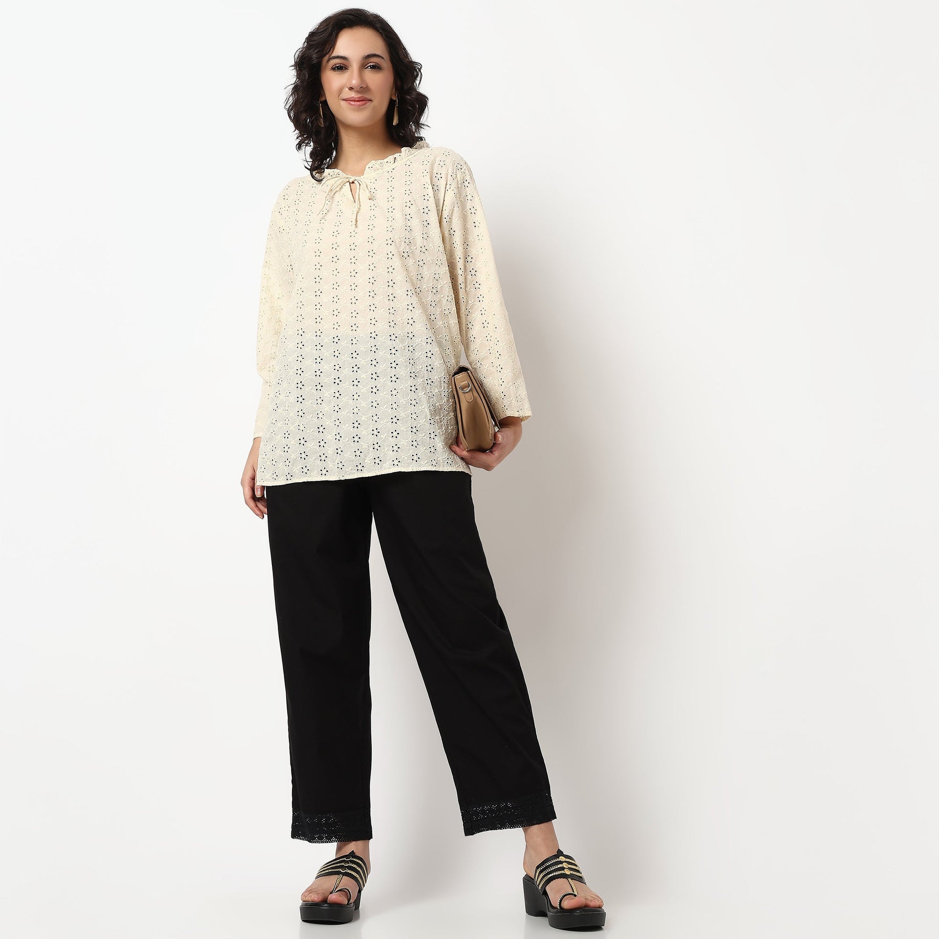 Cotton Ankle Length Pants