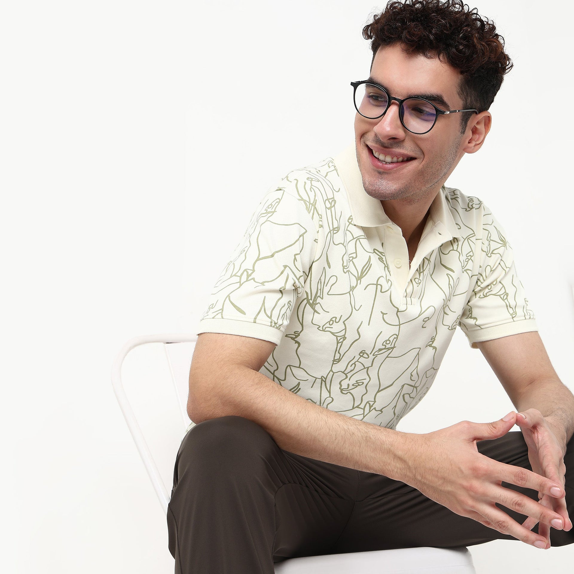 All Over Print Impression Polo T-Shirt