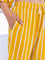 Yellow Stripes Slub Folded Trousers