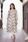 Beige Kalamkari Mirror Work A-Line Cotton Kurta