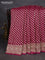 Banarasi georgette saree pink with woven buttas & stone work and zardosi work border