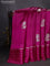 Banarasi poona silk saree pink and violet with zari woven buttas and zari woven butta border