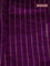 Banarasi poona silk saree purple with plain body and zari woven border