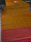Banarasi tussar silk saree mustard yellow and pink with thread & zari woven buttas and woven border